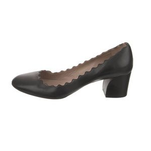 CHLOÉ Black Nappa Leather Pumps Size 8
